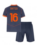 Otroške Nogometnih dresov Inter Milan Davide Frattesi #16 Tretji 2025-26 Kratki rokavi (+ hlače)